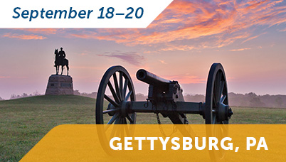 Request registration for the Partnership Weekend in Gettysburg, Pennsylvania, September 12-14